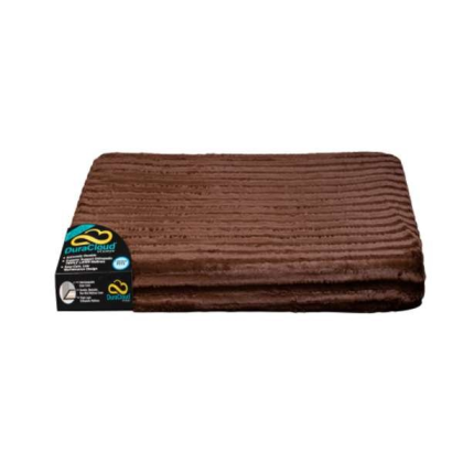 Brown - DuraCloud Orthopedic Pet Bed and Crate Pad Contour Cover - X-Small