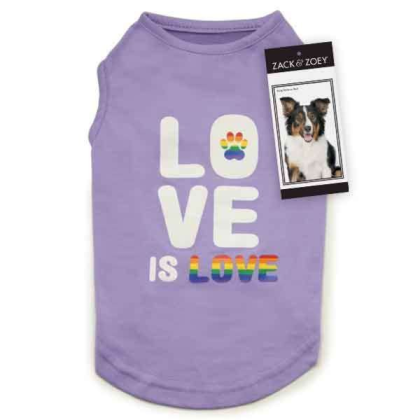 Purple - ZZ Love is Love Tank  - Medium