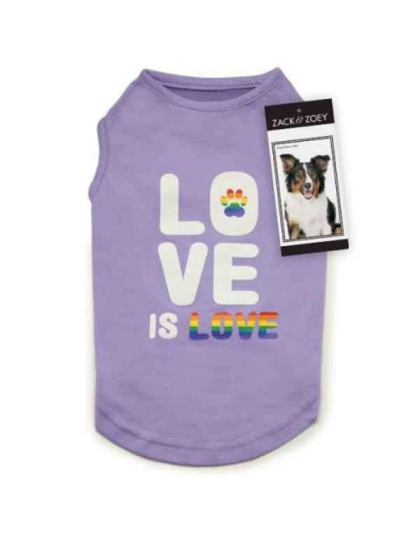 Purple - ZZ Love is Love Tank  - Small