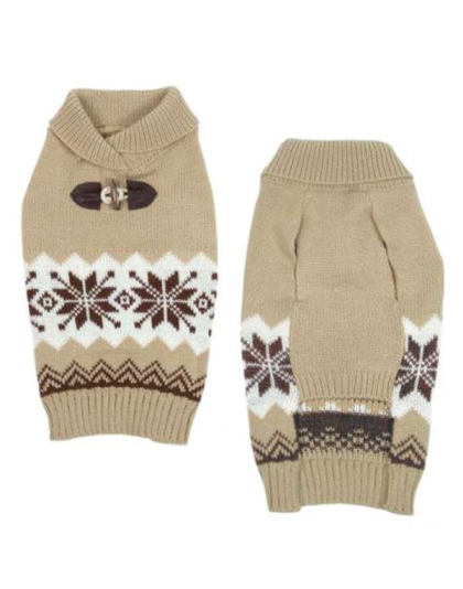 Tan - CC Shawl Collar Sweater - Medium