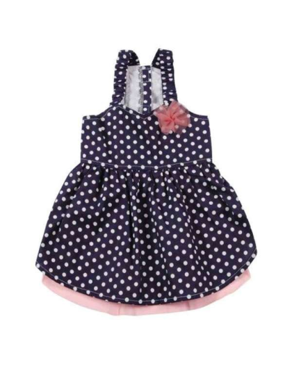 Blue - ESC Blue Polka Dot Dress - Small