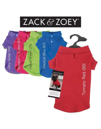 Blue - Zack & Zoey Polo Shirt  - Large
