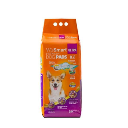 WizSmart All Day Dry Dog Pads Ultra 30 Count - 30 Count (Ultra)