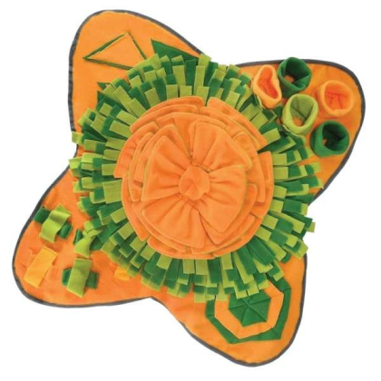 Yellow/Green - Pet Snuffle Mat - - Interactive Feeding Training Mat for Pets - 29.5"