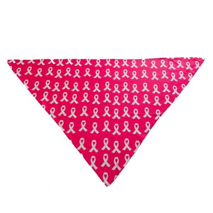 Breast Cancer Awareness Pink - Cutie Ties Tie On Dog Bandana - Small