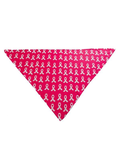 Breast Cancer Awareness Pink - Cutie Ties Tie On Dog Bandana - Small