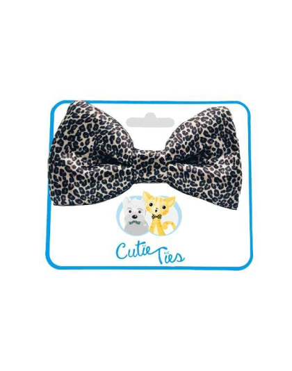 Leopard Print - Cutie Ties Dog Bow Tie - One Size