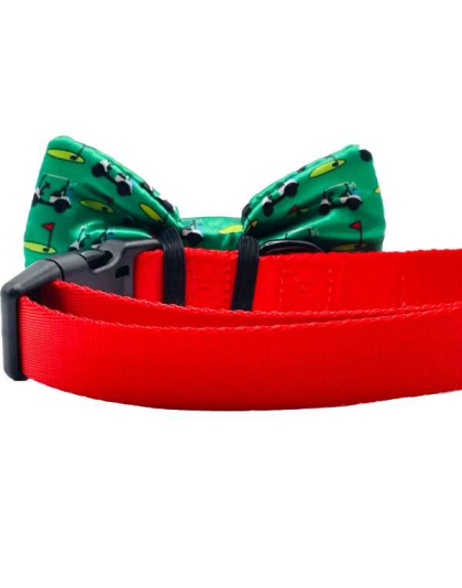Golf Green - Cutie Ties Dog Bow Tie - One Size
