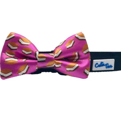 S'mores Purple - Cutie Ties Dog Bow Tie - One Size