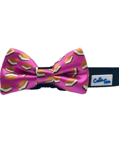 S'mores Purple - Cutie Ties Dog Bow Tie - One Size