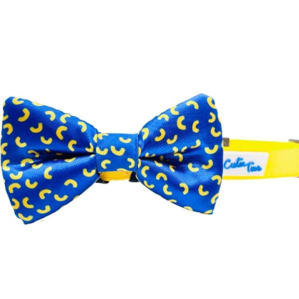 Mac and Cheese Blue - Cutie Ties Dog Bow Tie - One Size
