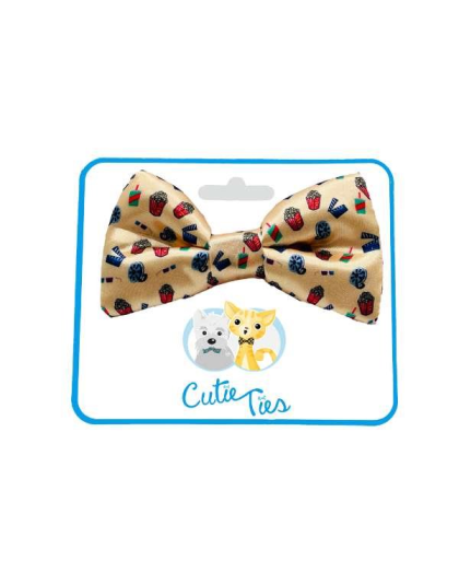Movie Night - Cutie Ties Dog Bow Tie - One Size