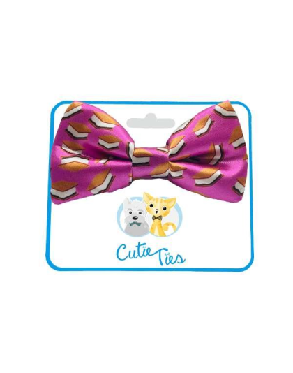 S'mores Purple - Cutie Ties Dog Bow Tie - One Size