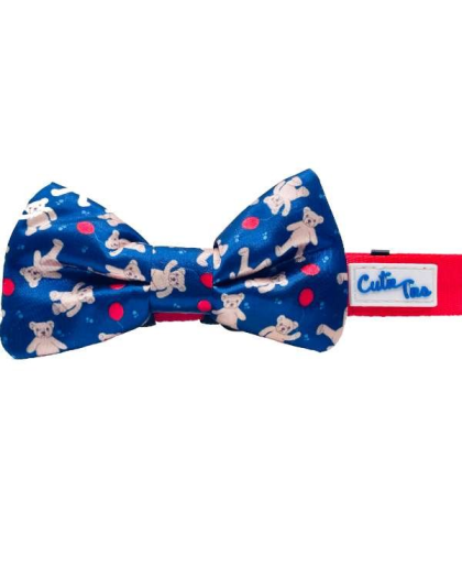Teddy Bear - Cutie Ties Dog Bow Tie - One Size