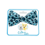 Blue Cheetah  - Cutie Ties Dog Bow Tie - One Size
