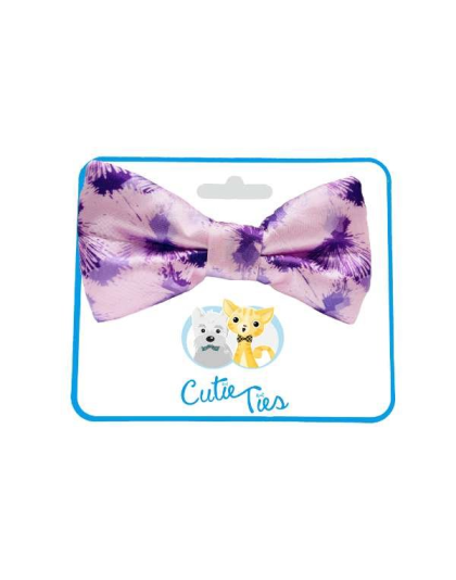 Purple Sky  - Cutie Ties Dog Bow Tie - One Size