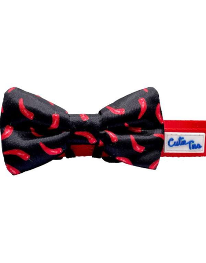 Chili Peppers - Cutie Ties Dog Bow Tie - One Size