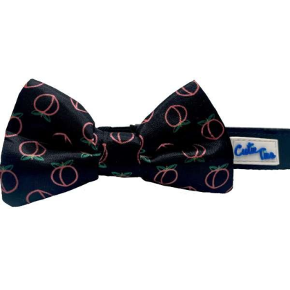 Neon Peach - Cutie Ties Dog Bow Tie - One Size