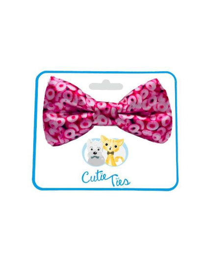 Pink Cheerios - Cutie Ties Dog Bow Tie - One Size