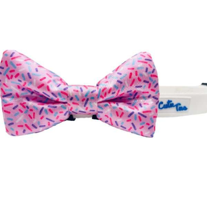Ice Cream Sprinkles - Cutie Ties Dog Bow Tie - One Size