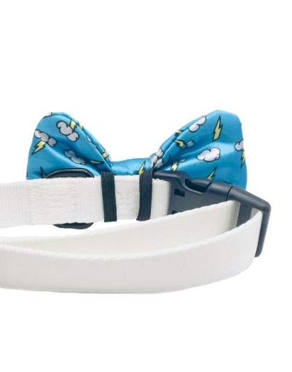 Lightning & Clouds - Cutie Ties Dog Bow Tie - One Size