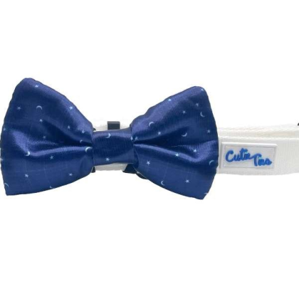 Moon & Stars - Cutie Ties Dog Bow Tie - One Size