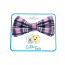 Plaid Pink  - Cutie Ties Dog Bow Tie - One Size