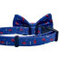 Red, White and Bones - Cutie Ties Dog Bow Tie - One Size