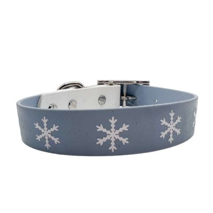 Snowflake - Biothane Buckle Dog Collar - XXL 19-21 inches