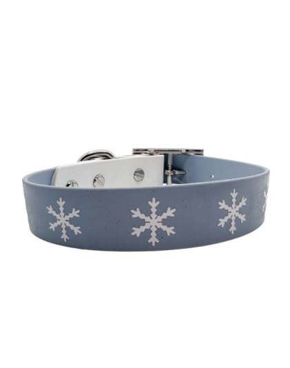 Snowflake - Biothane Buckle Dog Collar - XXL 19-21 inches