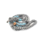 Grey and Aqua 2 - Rope Dog Leash - Traffic Lead (2 ft)
