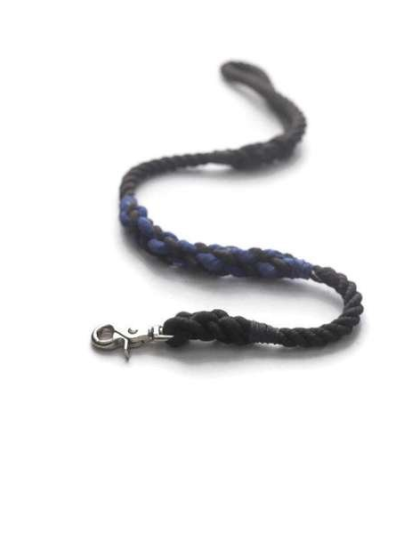 Thin Blue Line  - Rope Dog Leash - Traffic Lead (2 ft)