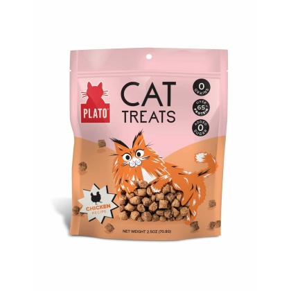 Plato Air-Dried Cat Treats Chicken with Catnip Recipe 2.5oz