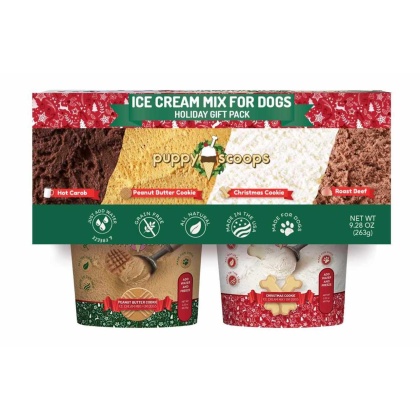 Puppy Cake Scoops Ice Cream Mix Holiday Gift Pack Asst Flavor 4pk