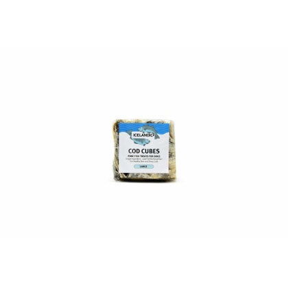 Icelandic+ Large Cod Skin Cube Dog Fish Treat Individual 1.4oz