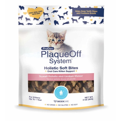 PlaqueOff Holistic Soft Bites CAT - Oral Care Kitten Formula