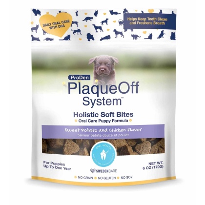 PlaqueOff Holistic Soft Bites - Oral Care Puppy Formula