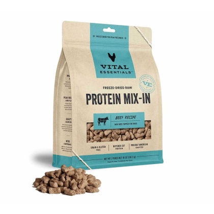 Vital Essentials(R) Freeze-Dried Raw Beef Protein Mix-In Meal Topper for Dogs,  - 18 oz