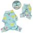 Blue - Ultra Plush Colorful Hearts Turtleneck Pajamas - L