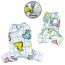 White - Ultra Plush Colorful Dinosaurs Front Sleeveless Pajamas - L