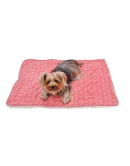 Pink - Blush of Love Fleece/Plush Blanket - One Size