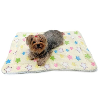 Yellow - Ultra Plush Colorful Stars Blanket - 50" x 30"