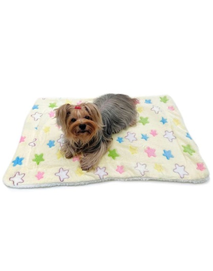 Yellow - Ultra Plush Colorful Stars Blanket - 50" x 30"
