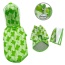 Blue - Clear View Froggy Raincoat with Fleece Lining and Detachable Hood - L