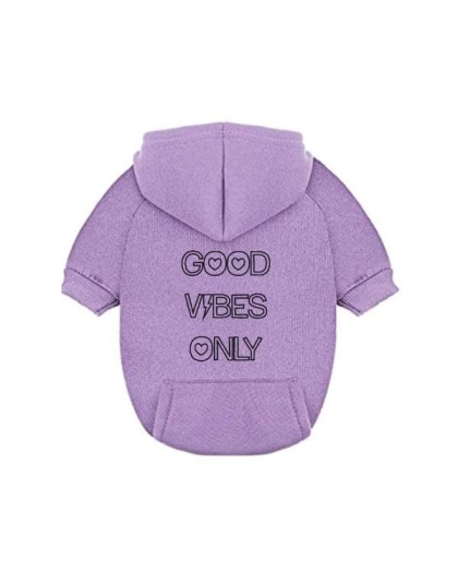 Good Vibes Only Lighting Bolt Dog Hoodie - Small: 2 - 5 lbs