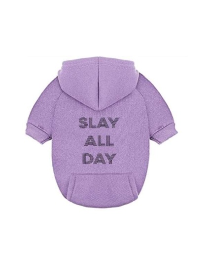 Slay All Day Dog Hoodie - XX-Large: 15 - 18 lbs
