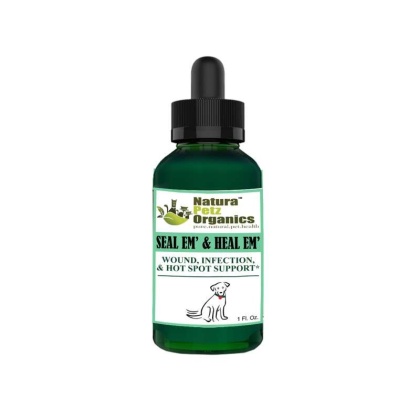 Seal Em And Seal Em Tincture - Wound, Infection, Cut & Hot Spot Support* - DOG / 1 fl. Oz