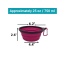Mr. Peanut's Collapsible Silicone Bowls with Color Matched Carabiner Clips - XL 25 oz