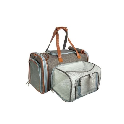 Charcoal Ash - Mr. Peanut's Gold Series Big Apple Size Expandable Pet Carrier -