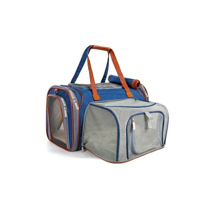 Deja Blue - Mr. Peanut's Gold Series Big Apple Size Expandable Pet Carrier -